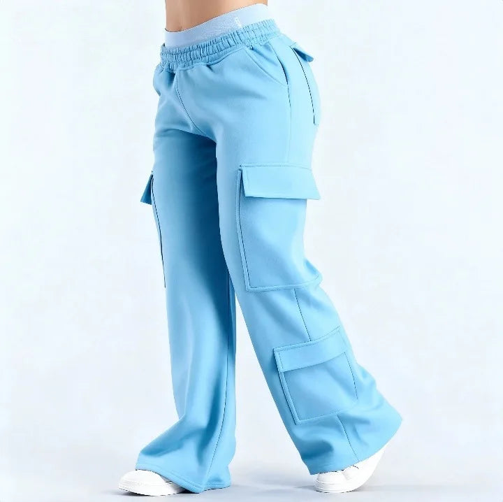 Pantalon Femme Spring Summer Pocket Versatile Commuting Casual Personality Trousers Women's Straight Casual Solid Color Trousers