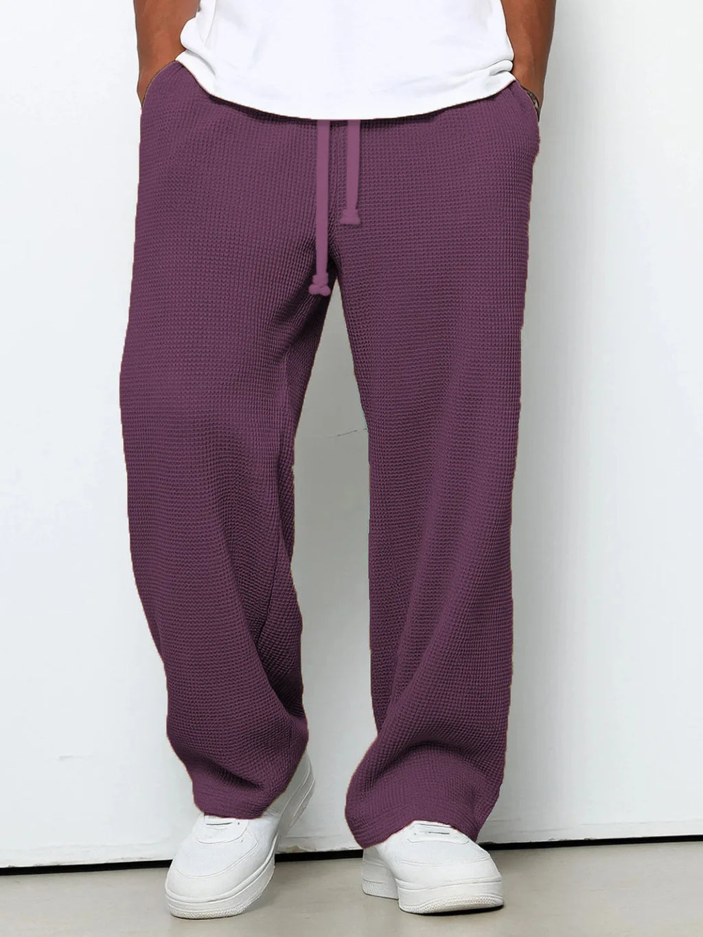 Pant Men 2026 Casual Spring/Autumn Straight-Leg Sweatpants Wide-Leg Elastic Waist Sportswear Pants Men's Clothing