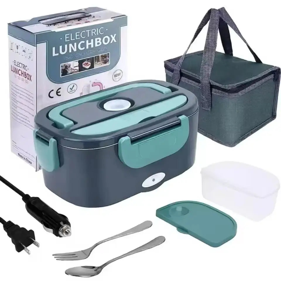 1.5L  Electric Lunch Box Food Warmer Portable Food Heater for Car Or Home - Leak Proof, Lunch Heating Microwave for Truckers