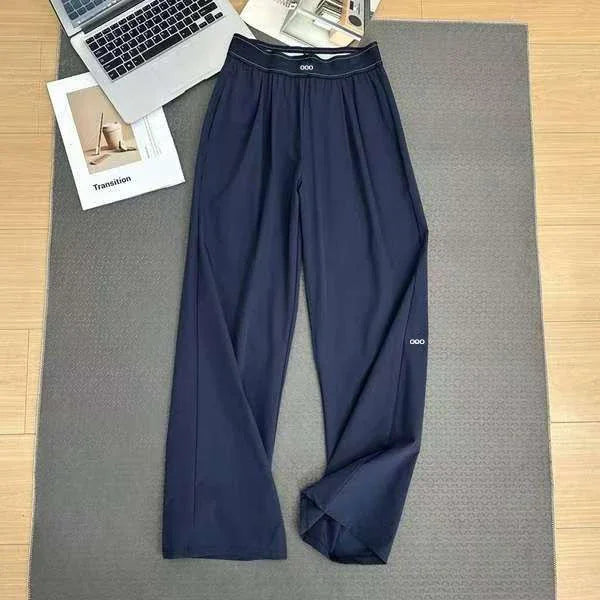 Pantalon décontracté ample pour femme 2026 –  coupe droite, jambe large, idéal pour le yoga et la détente estivale