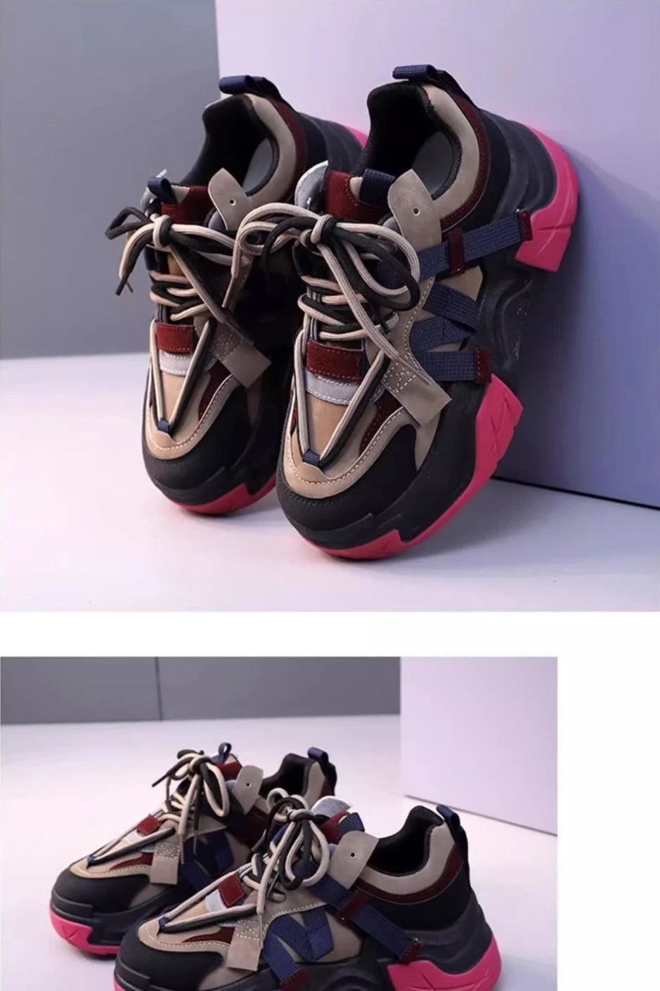 Sneakers Woman Footwear High on Platform Athletic Sports Spring Autumn Shoes for Women Trends 2025 Deals Korean New Casual Light