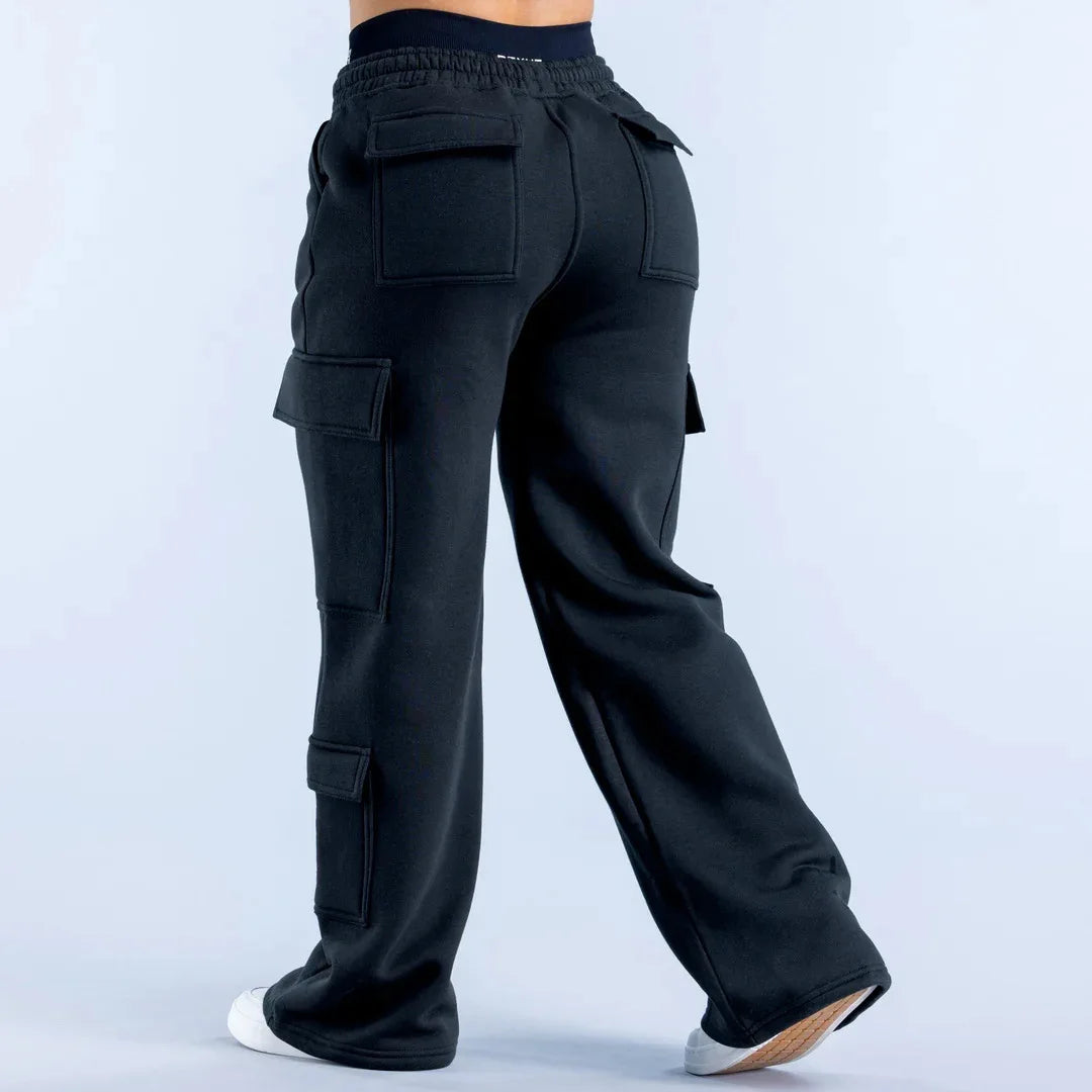 Pantalon Femme Spring Summer Pocket Versatile Commuting Casual Personality Trousers Women's Straight Casual Solid Color Trousers