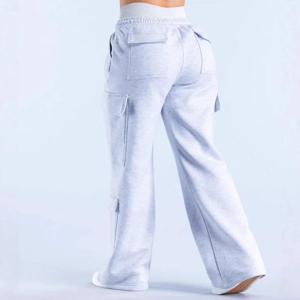 Pantalon Femme Spring Summer Pocket Versatile Commuting Casual Personality Trousers Women's Straight Casual Solid Color Trousers