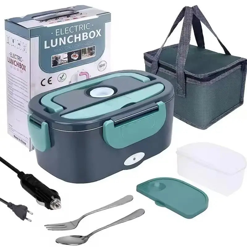 1.5L  Electric Lunch Box Food Warmer Portable Food Heater for Car Or Home - Leak Proof, Lunch Heating Microwave for Truckers