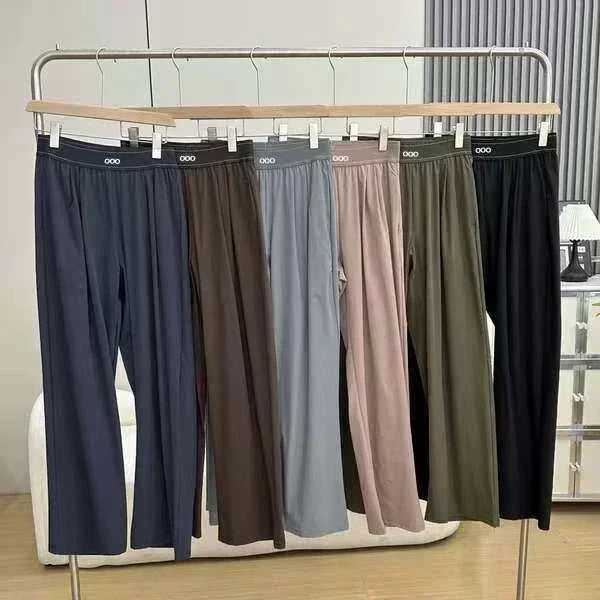 Pantalon décontracté ample pour femme 2026 –  coupe droite, jambe large, idéal pour le yoga et la détente estivale