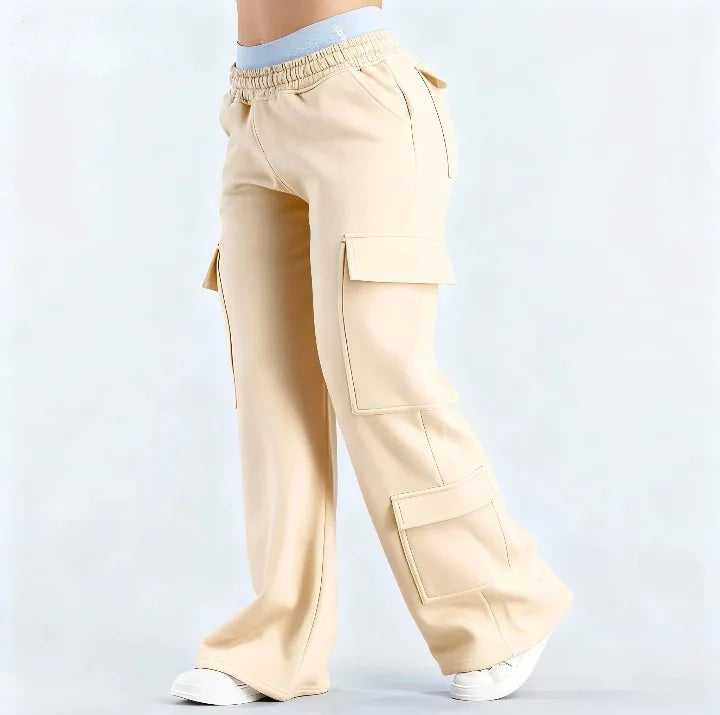 Pantalon Femme Spring Summer Pocket Versatile Commuting Casual Personality Trousers Women's Straight Casual Solid Color Trousers